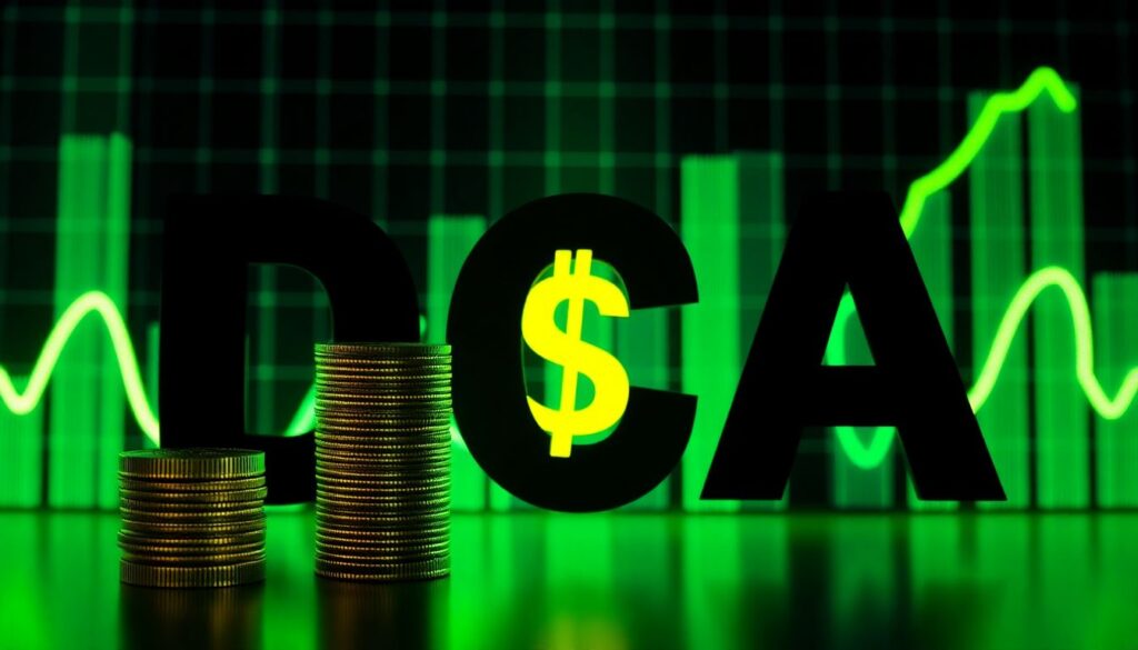 Стратегия усреднения долларовой стоимости (DCA) в инвестициях. - иллюстрация