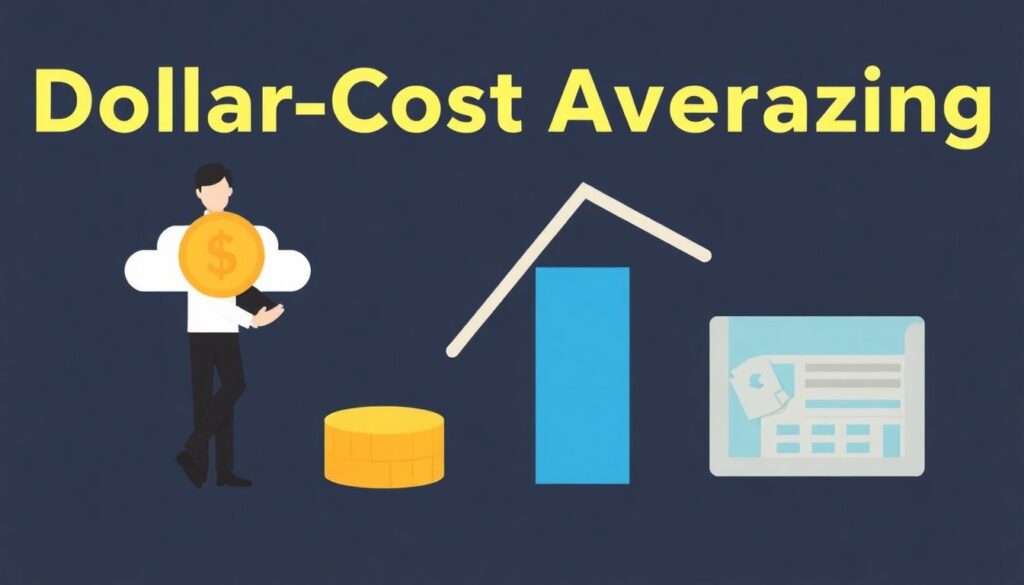 Стратегия усреднения долларовой стоимости (DCA) в инвестициях. - иллюстрация