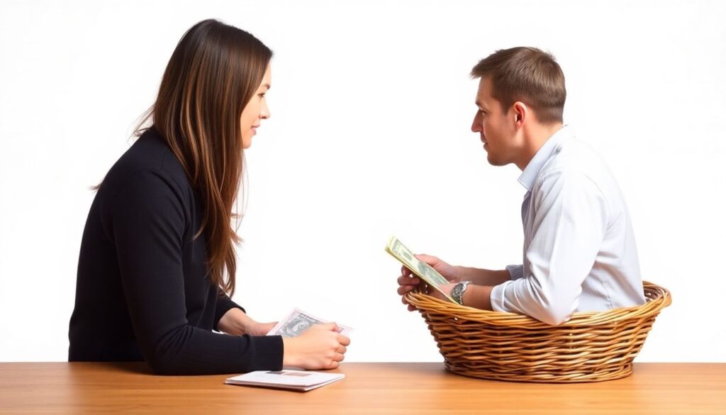 Как обсуждать деньги с партнером, чтобы избежать ссор. - иллюстрация