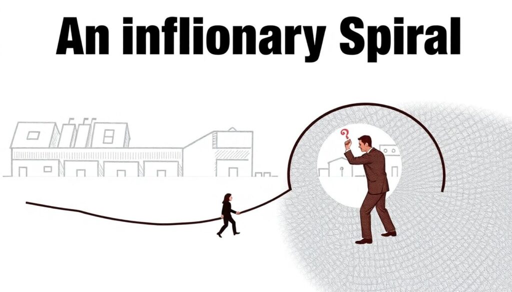 Что такое инфляционная спираль. - иллюстрация