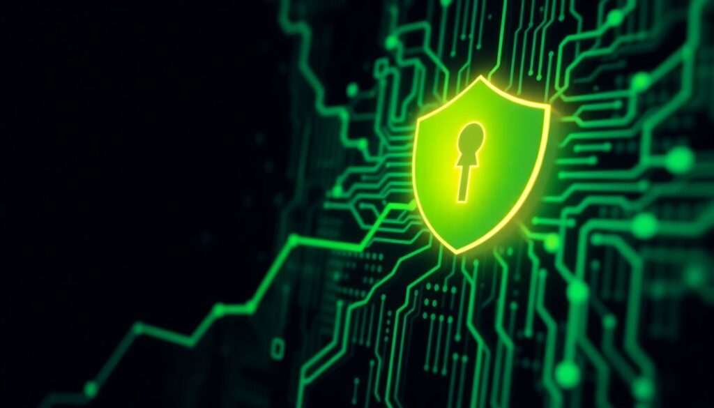 Инвестиции в акции компаний, занимающихся кибербезопасностью. - иллюстрация