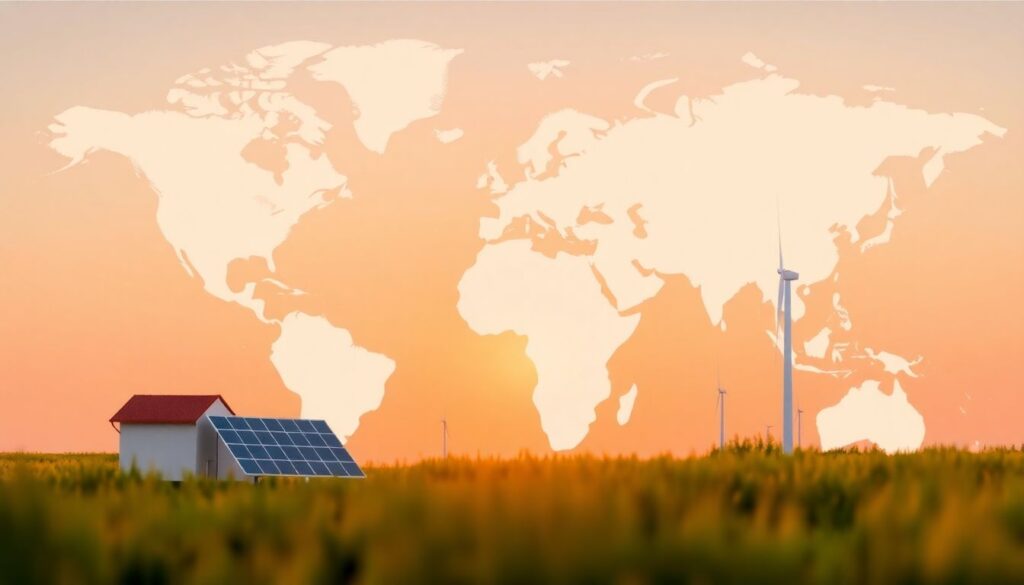 Инвестиции в акции компаний, связанных с возобновляемой энергией. - иллюстрация