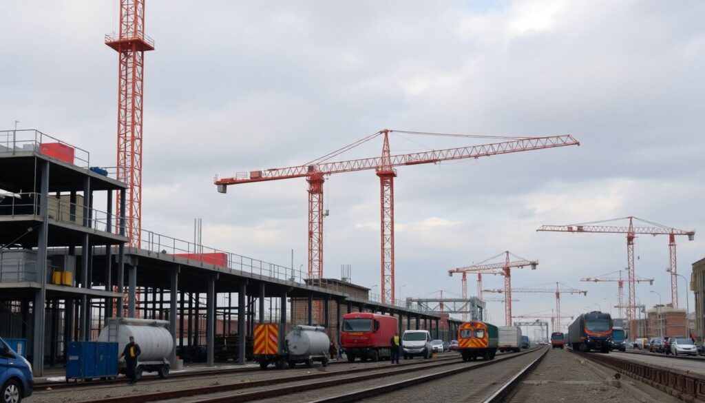 Инвестиции в акции строительных компаний. - иллюстрация