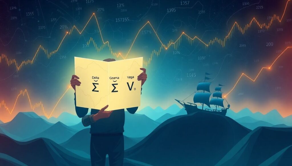 Что такое греки в опционах (дельта, гамма, тета, вега). - иллюстрация