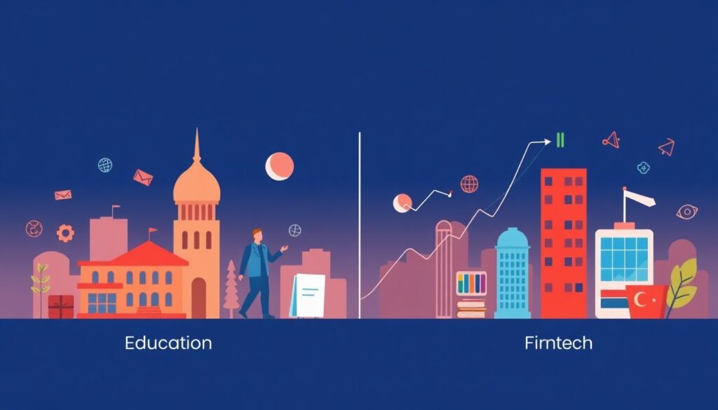 Инвестиции в акции образовательных компаний. - иллюстрация