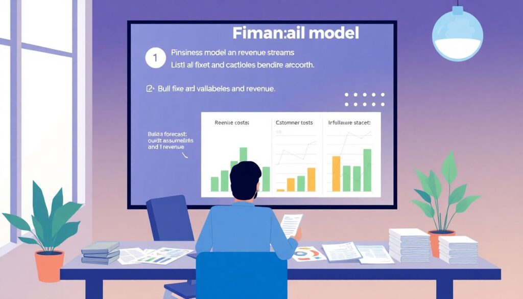 Как составить финансовую модель для стартапа. - иллюстрация