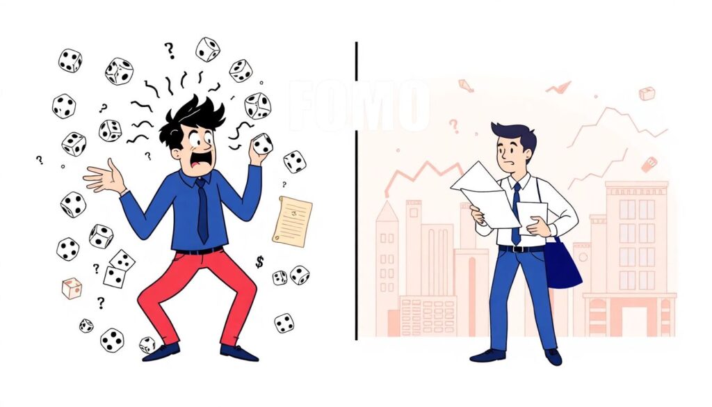 Как не поддаться FOMO (синдрому упущенной выгоды) на бирже. - иллюстрация