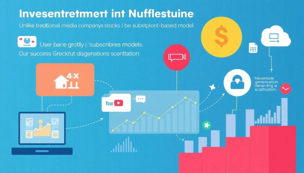 Инвестиции в акции стриминговых сервисов. - иллюстрация