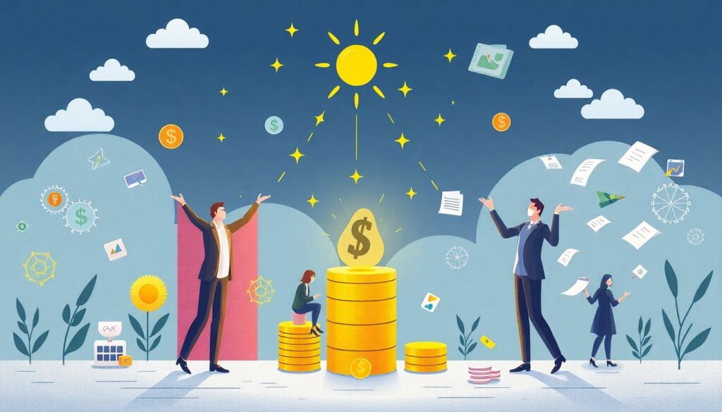 Налоги с краудфандинга. - иллюстрация