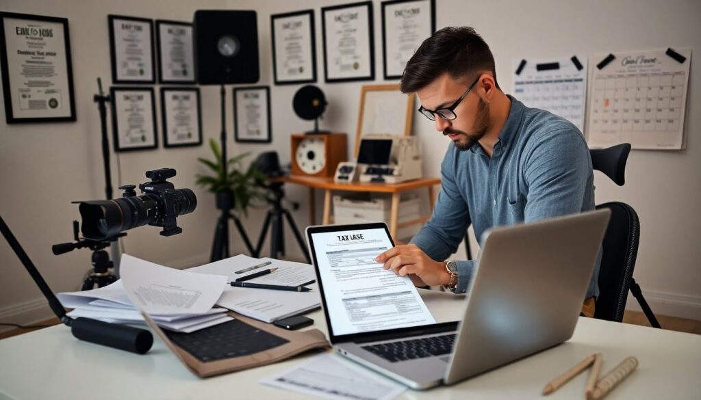 Налоги для фотографов. - иллюстрация