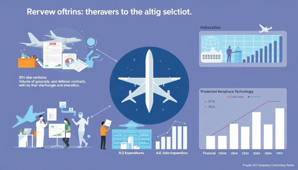Инвестиции в акции аэрокосмической отрасли. - иллюстрация