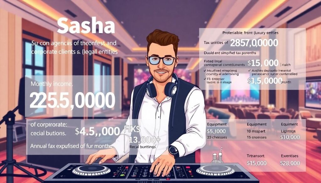 Налоги для диджеев. - иллюстрация