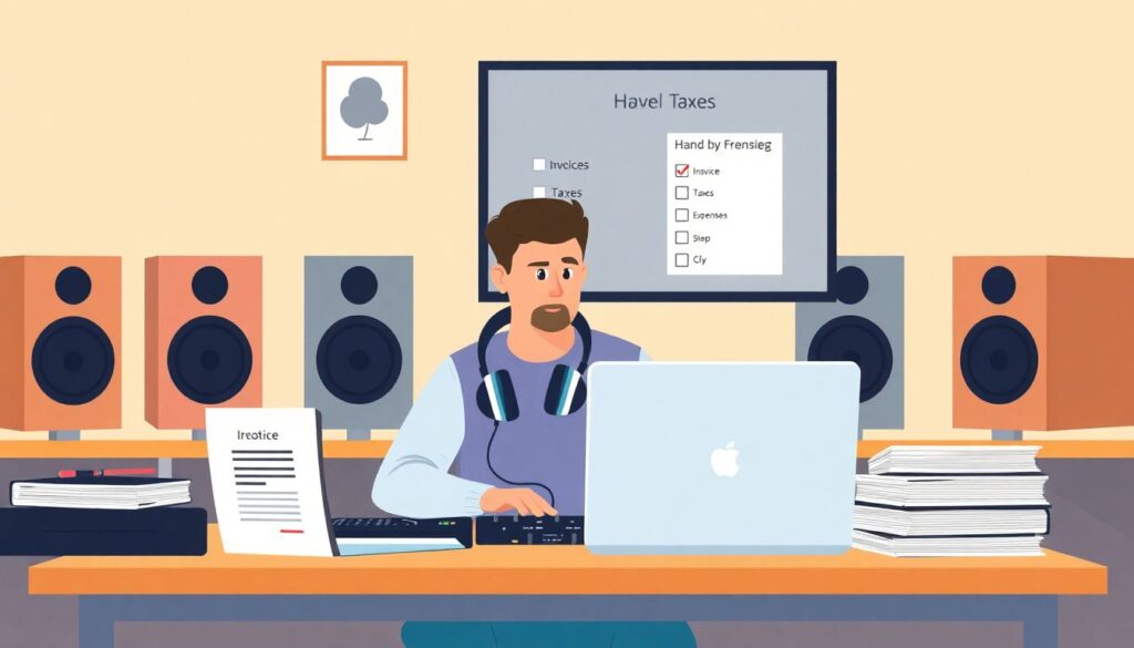 Налоги для диджеев. - иллюстрация