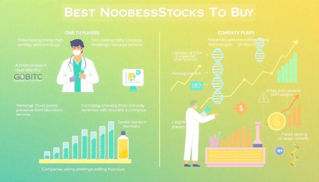 Инвестиции в акции компаний, занимающихся геномными исследованиями. - иллюстрация
