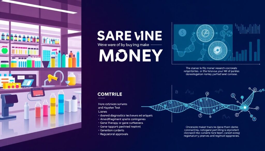 Инвестиции в акции компаний, занимающихся геномными исследованиями. - иллюстрация