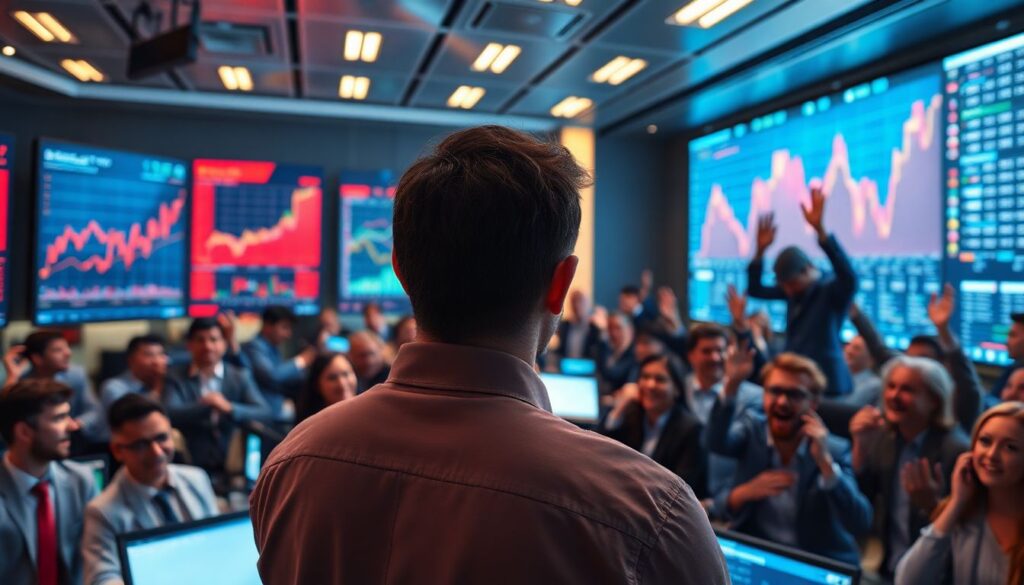 Что такое информационный каскад и как он создает рыночные пузыри. - иллюстрация