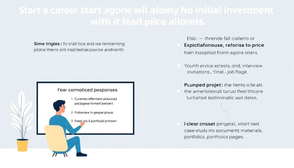 Как заработать на услугах по созданию профессионального резюме и портфолио. - иллюстрация