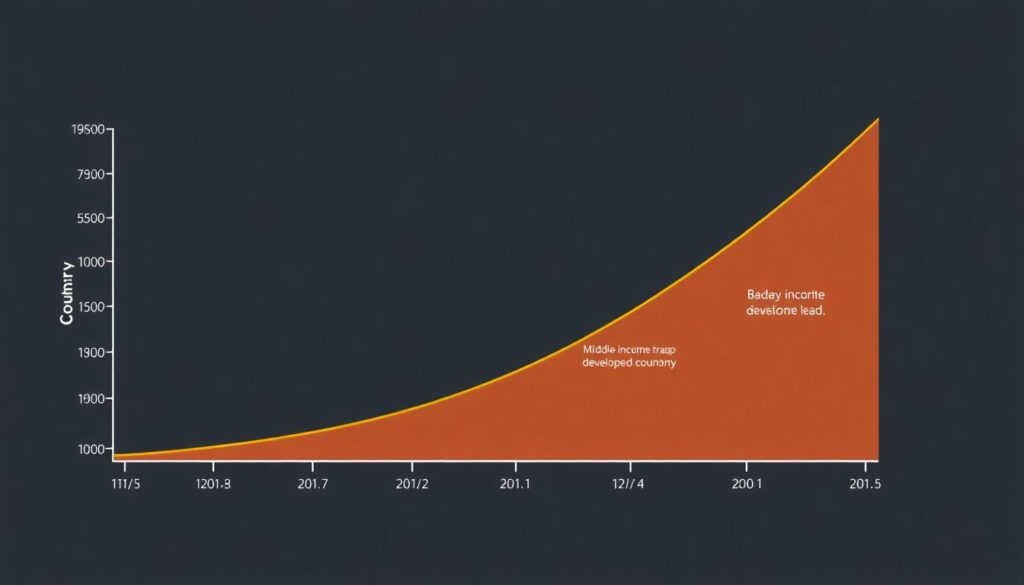 Что такое ловушка среднего дохода для развивающихся стран. - иллюстрация