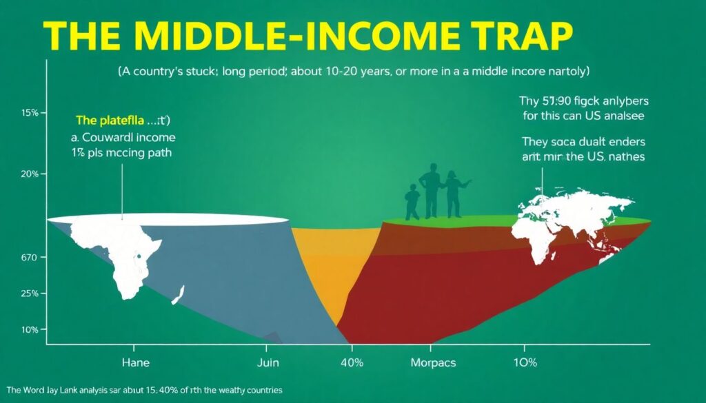 Что такое ловушка среднего дохода для развивающихся стран. - иллюстрация