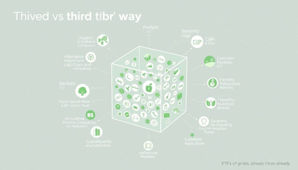 Инвестиции в акции компаний, производящих органические продукты. - иллюстрация