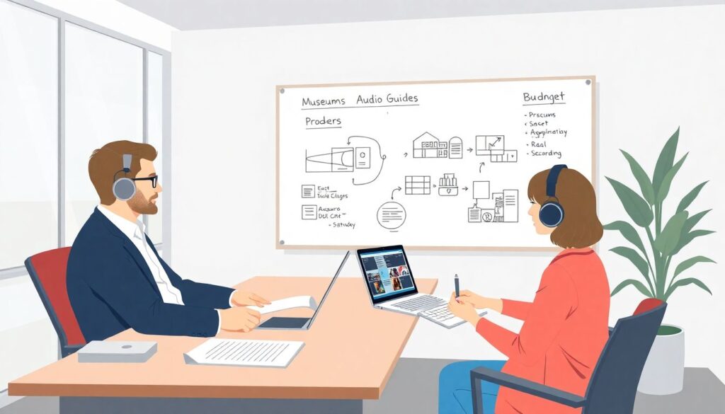 Как заработать на услугах по созданию аудиогидов для музеев. - иллюстрация